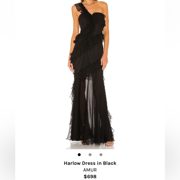 Harlow Dress in Black - Amur - Picture 1 of 2